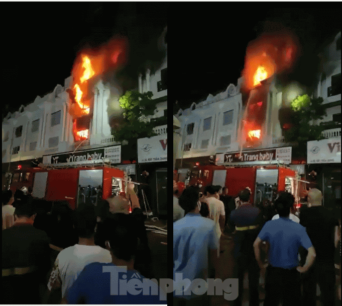 Cháy lớn thiêu rụi ngôi nhà ở chợ quần áo lớn nhất Hà Nội - Ảnh 3.