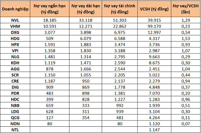 Từ chuyện của Evergrande, nhìn về tỷ lệ nợ vay của các doanh nghiệp BĐS Việt Nam - Ảnh 2.