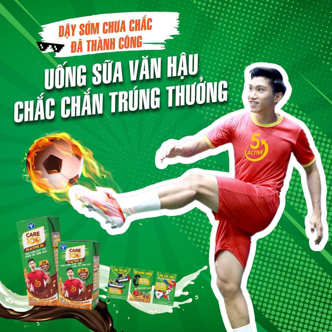 “Uống sữa Văn Hậu…” - câu chơi chữ trong poster quảng cáo của hãng sữa Ông Thọ bất ngờ bị dân mạng phản ứng kịch liệt - Ảnh 1.