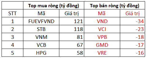 Phiên 14/1: Khối ngoại bất ngờ mua ròng 787 tỷ đồng, tâm điểm gom FUEVFVND, STB - Ảnh 1.