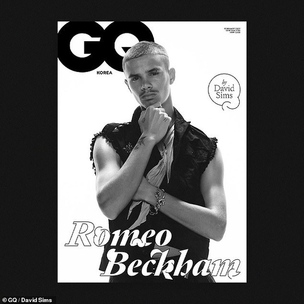 Con trai cưng Romeo Beckham vừa lên bìa GQ Korea, 2 cụ thân sinh bèn khen hết lời! - Ảnh 1.