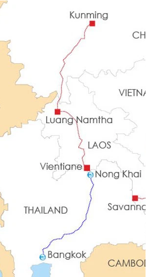 Thái Lan sắp hưởng lợi khủng từ đường sắt Lào-Trung: Việt Nam đành đứng ngoài cuộc chơi? - Ảnh 1.