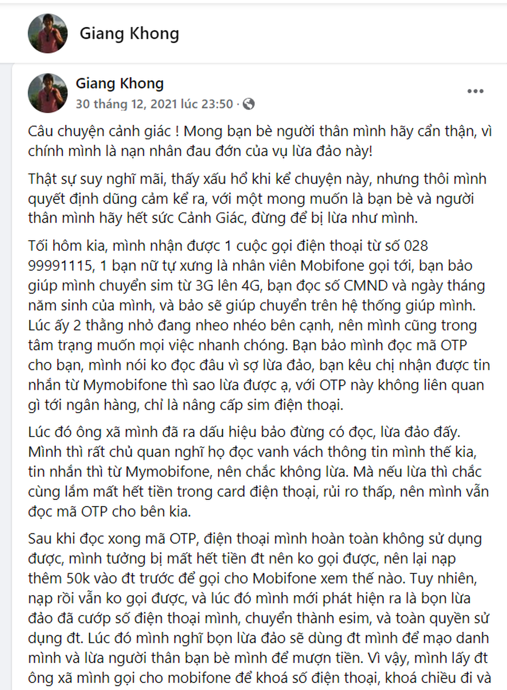  Thấy người lạ đọc vanh vách CMND, cô gái sinh nghi mà vẫn làm theo, ai ngờ mất sạch tiền - Ảnh 1.