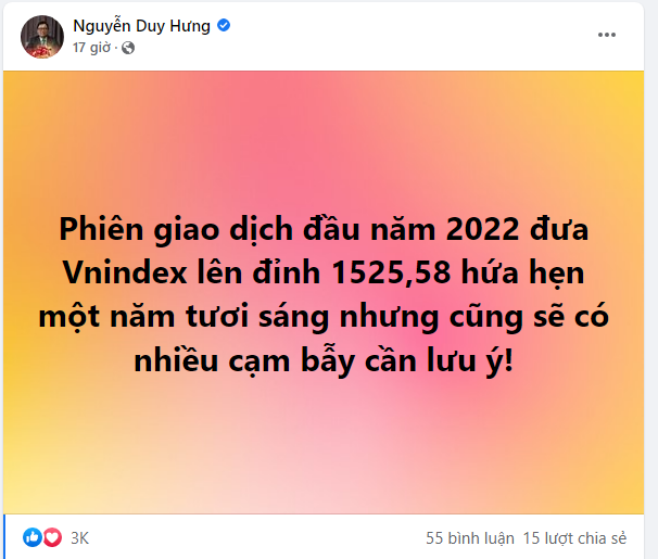 Chủ tịch SSI Nguyễn Duy Hưng: Chứng khoán hứa hẹn một năm tươi sáng nhưng sẽ có nhiều cạm bẫy cần lưu ý - Ảnh 1.