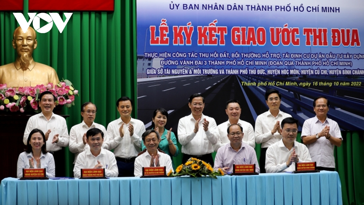 TP.HCM yêu cầu đảm bảo tiến độ giải phóng mặt bằng dự án đường Vành đai 3 - Ảnh 1. TP.HCM yêu cầu đảm bảo tiến độ giải phóng mặt bằng dự án đường Vành đai 3 - Ảnh 1.