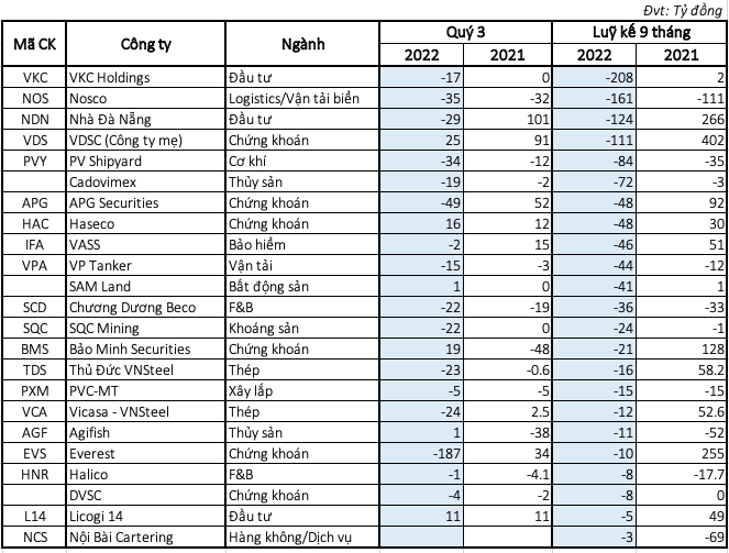 Cập nhật tình hình thua lỗ quý 3/2022: Thép, chứng khoán đau vì thị trường, nhiều DN lao đao vì đầu tư cổ phiếu - Ảnh 1.