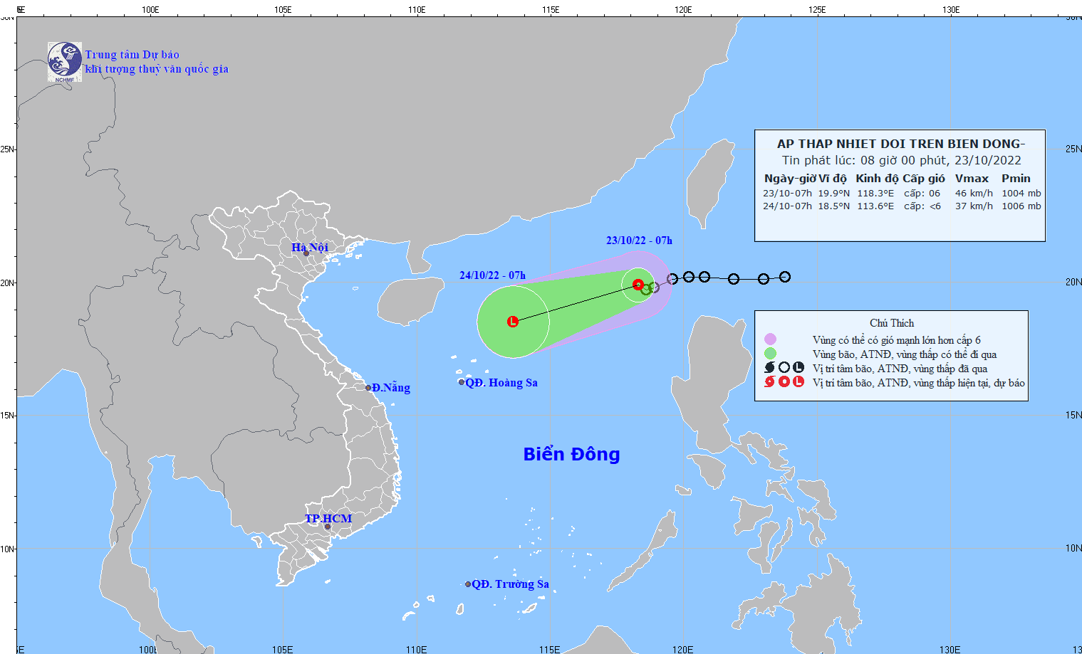 Áp thấp nhiệt đới suy yếu dần trên biển Đông - Ảnh 1.