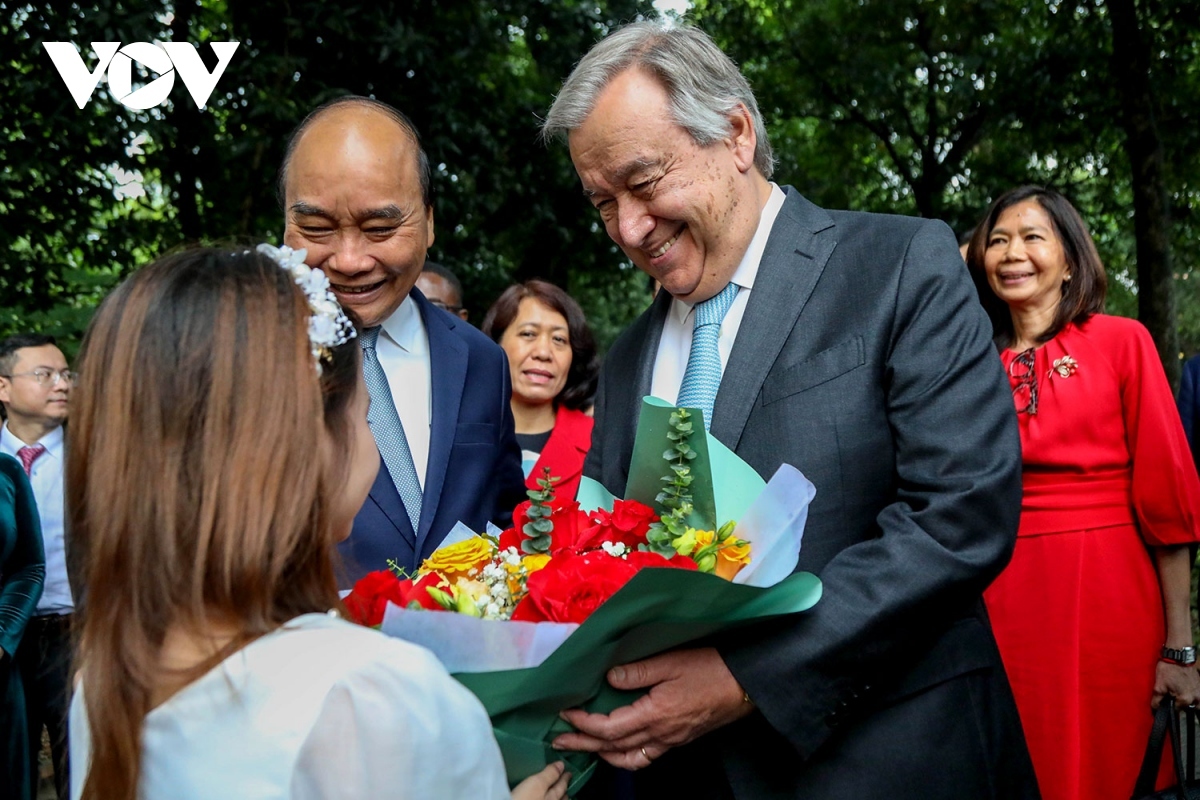 Toàn cảnh chuyến thăm chính thức Việt Nam của Tổng thư ký LHQ António Guterres - Ảnh 1.