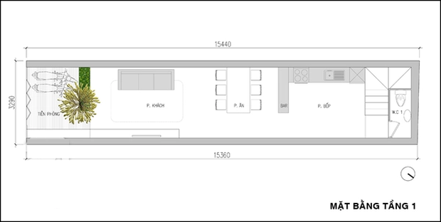  Tư vấn thiết kế nhà ống 50m² một mặt tiền nhưng vẫn thoáng sáng - Ảnh 1.