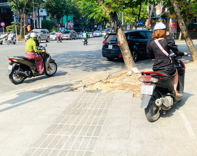 Vỉa hè Hà Nội lát đá có độ bền 70 năm, nhiều đoạn bỗng chốc xuống cấp nứt vỡ nhanh chóng - Ảnh 4.