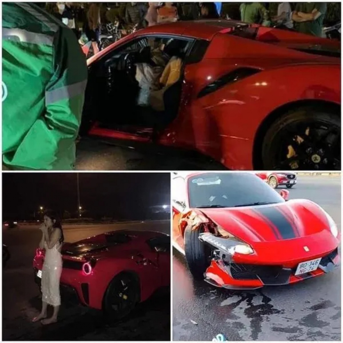 Cầm lái siêu xe Ferrari 488 tông chết người ở Mỹ Đình là nam giới - Ảnh 1.
