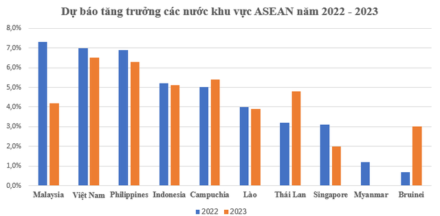 Tăng trưởng kinh tế Việt Nam năm 2022 đứng thứ bao nhiêu trong khu vực ASEAN theo dự báo mới nhất của AMRO? - Ảnh 1.