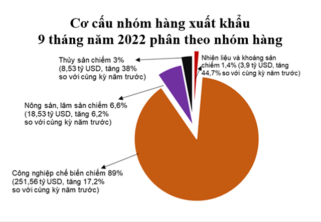 5 mặt hàng có tốc độ tăng giá trị xuất khẩu lớn nhất 9 tháng đầu năm 2022 - Ảnh 3.