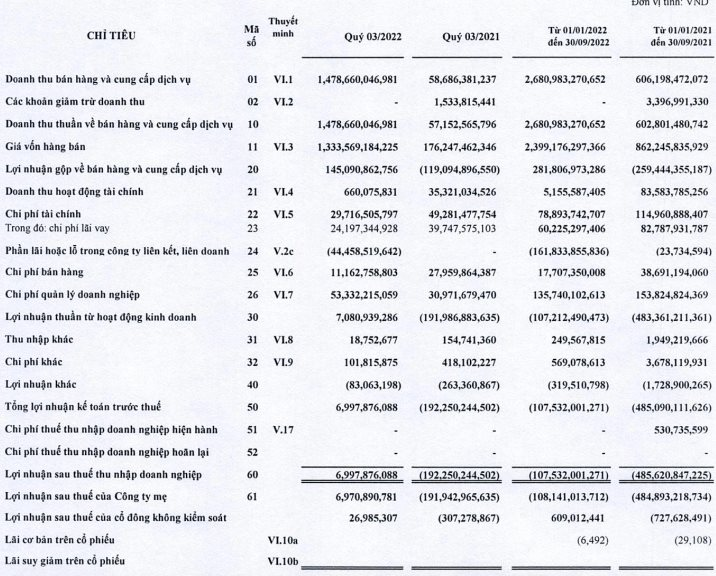 Gánh lỗ từ Vietravel Airlines, Vietravel (VTR) lỗ ròng hơn 100 tỷ sau 9T2022 dù doanh thu du lịch đột biến  - Ảnh 1.