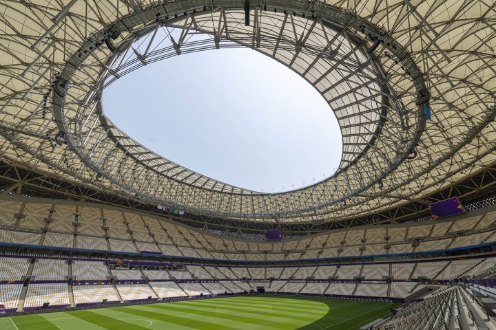 Cận cảnh sân vận động dát vàng sắp tổ chức World Cup 2022 - Ảnh 6. Cận cảnh sân vận động dát vàng sắp tổ chức World Cup 2022 - Ảnh 6.