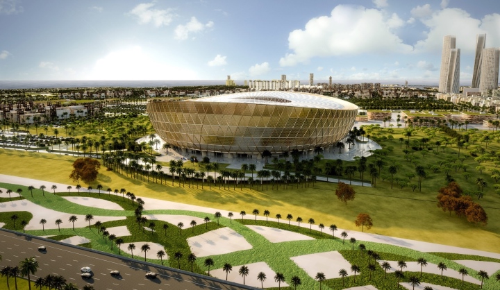 Cận cảnh sân vận động dát vàng sắp tổ chức World Cup 2022 - Ảnh 2. Cận cảnh sân vận động dát vàng sắp tổ chức World Cup 2022 - Ảnh 2.