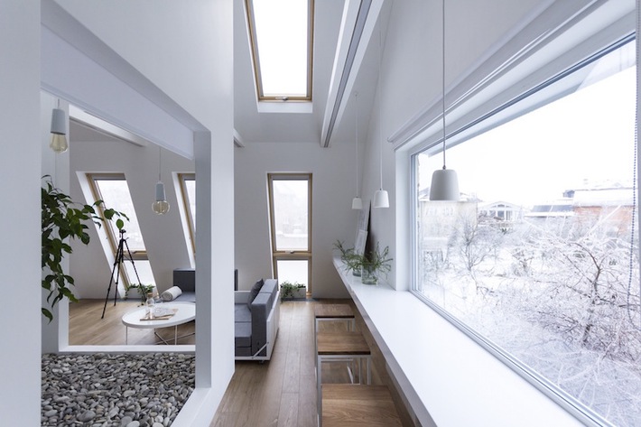 Ngôi nhà chỉ 48m² nhưng có khoảng xanh cực bắt mắt với phòng khách treo lơ lửng - Ảnh 9. Ngôi nhà chỉ 48m² nhưng có khoảng xanh cực bắt mắt với phòng khách treo lơ lửng - Ảnh 9.