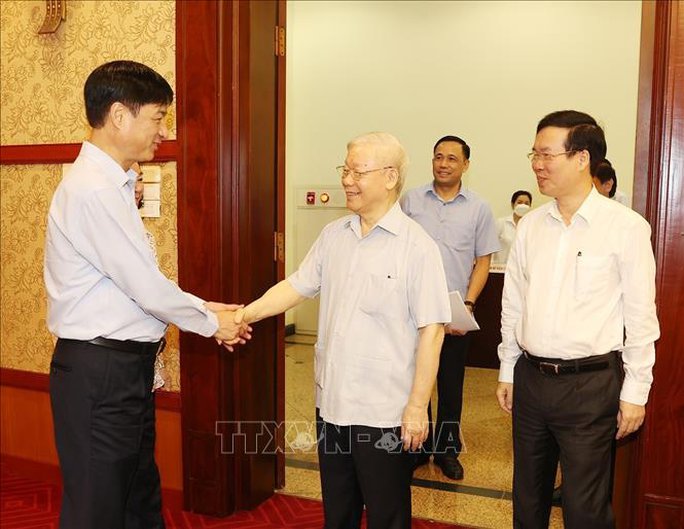 Những hình ảnh Tổng Bí thư chủ trì họp về phòng, chống tham nhũng, tiêu cực - Ảnh 7.
