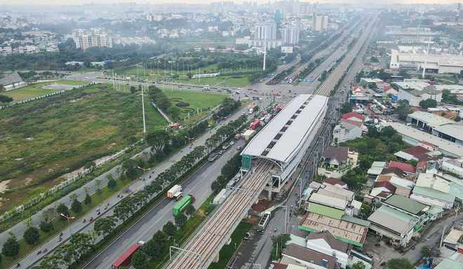  Cận cảnh nhà ga Khu Công nghệ cao hoàn thành 99% của tuyến Metro TP.HCM  - Ảnh 1.