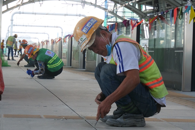  Cận cảnh nhà ga Khu Công nghệ cao hoàn thành 99% của tuyến Metro TP.HCM  - Ảnh 15.