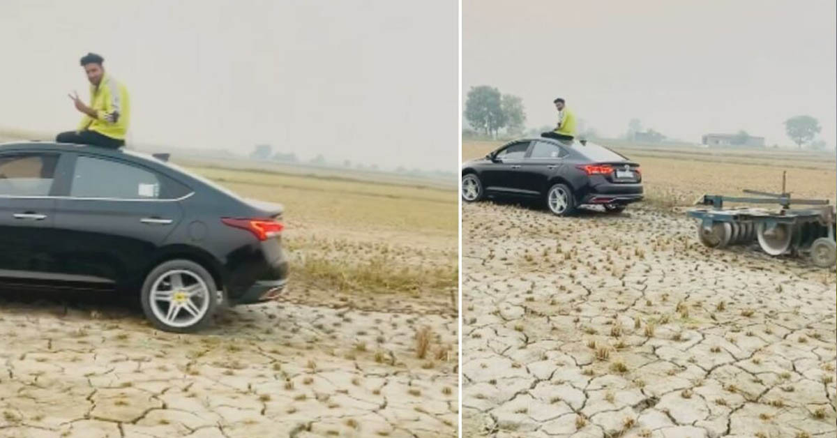 Đem Hyundai Accent đi cày ruộng, chủ xe nhận loạt gạch đá - Ảnh 1.