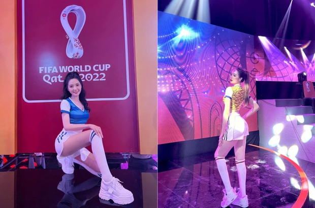Dàn mỹ nữ Nóng cùng World Cup 2022 khoe sắc trong trang phục 32 đội tuyển - Ảnh 13.