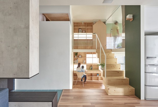 Ngôi nhà 40m² màu xanh matcha với thiết kế tầng lửng xinh yêu của gia đình trẻ - Ảnh 4.