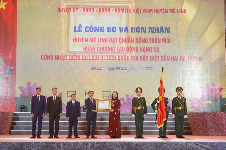 Huyện Mê Linh được định hướng trở thành thành phố trực thuộc Thủ đô - Ảnh 1.