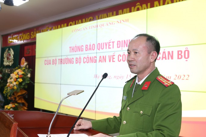 Phó Giám đốc Công an Quảng Ninh làm Cục phó Cục Cảnh sát điều tra tội phạm về tham nhũng, kinh tế, buôn lậu - Ảnh 1. Phó Giám đốc Công an Quảng Ninh làm Cục phó Cục Cảnh sát điều tra tội phạm về tham nhũng, kinh tế, buôn lậu - Ảnh 1.