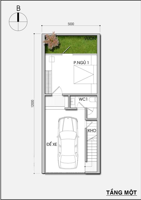 Cách thiết kế nhà ống một mặt tiền hiện đại và đủ sáng - Ảnh 1.