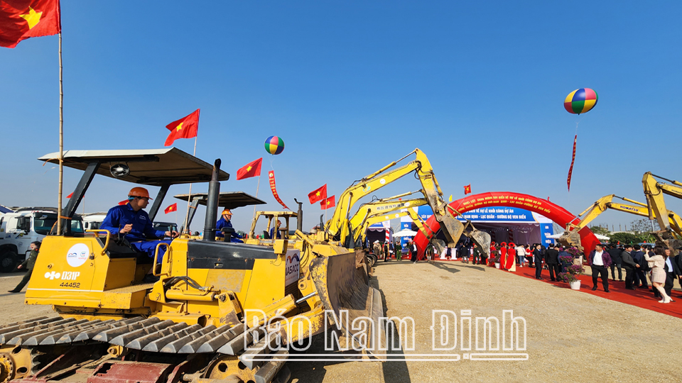 Khởi công tuyến đường bộ mới Nam Định - Lạc Quần - Đường bộ ven biển - Ảnh 5.
