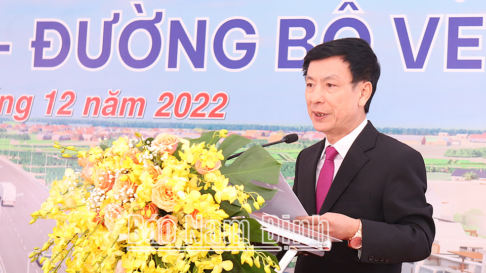 Khởi công tuyến đường bộ mới Nam Định - Lạc Quần - Đường bộ ven biển - Ảnh 3.