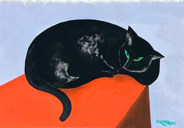 Độc đáo gần 100 sắc thái của linh vật mèo trong triển lãm Mèo Du Xuân: Quy tụ toàn họa sĩ nổi tiếng - Ảnh 3.