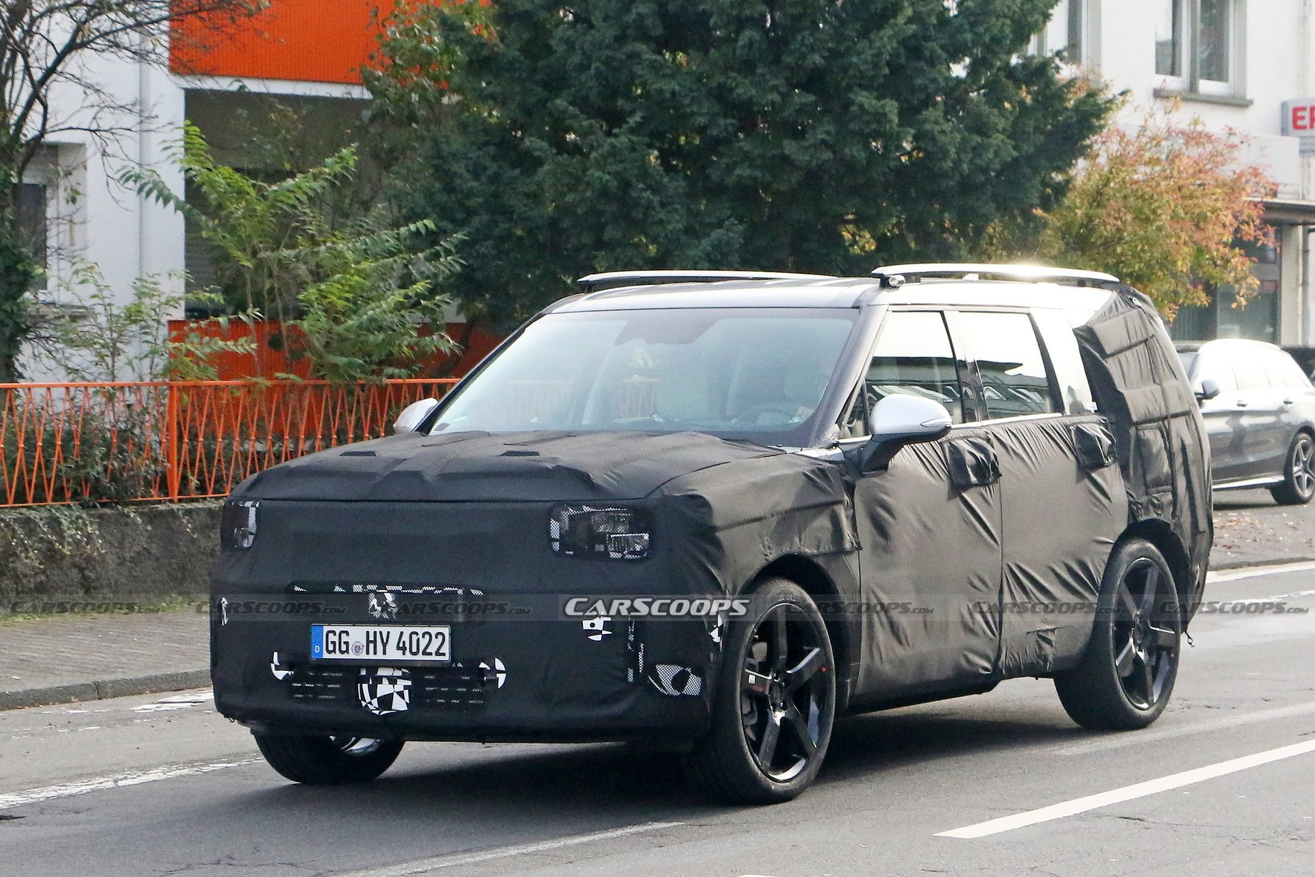 Lộ ảnh nội thất ‘như Range Rover’ của Hyundai Santa Fe mới - Ảnh 4. Lộ ảnh nội thất ‘như Range Rover’ của Hyundai Santa Fe mới - Ảnh 4.