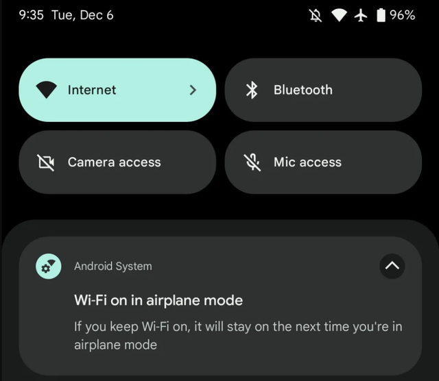 Smartphone Android cho phép kết nối Bluetooth và Wi-Fi ở chế độ ‘máy bay’ Airplane - Ảnh 1.
