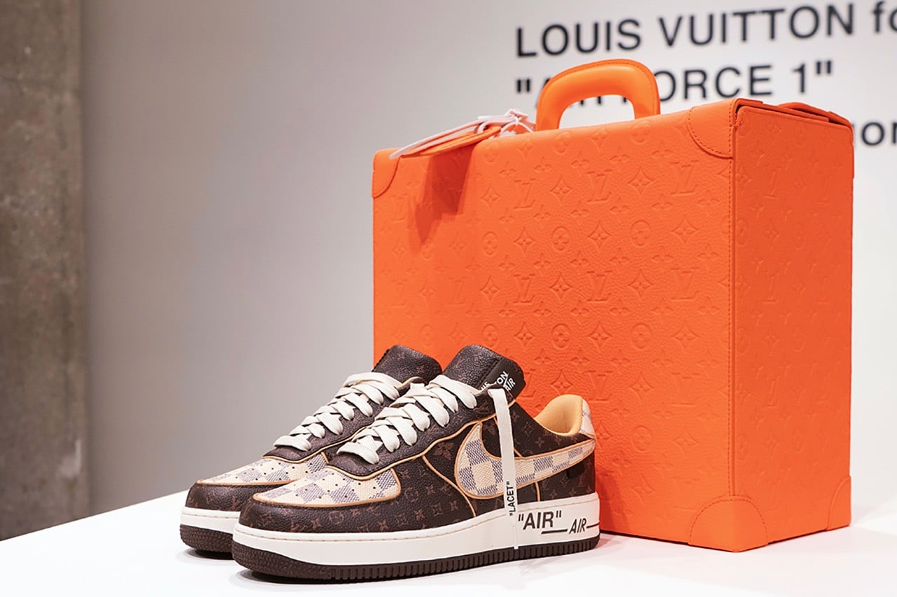 Giày Nike Air Force 1 Louis Vuitton trắng full rep 11  Ruby Store