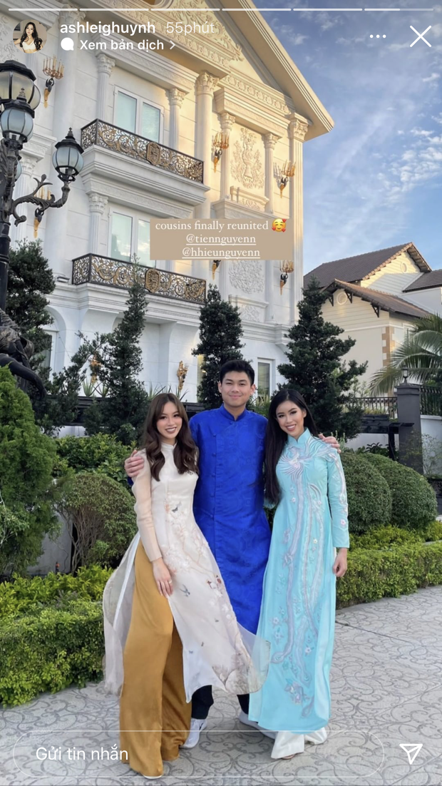 Gia tộc tỷ phú Johnathan Hạnh Nguyễn khoe ảnh diện áo dài đón Tết trước căn biệt thự siêu hoành tráng như tòa lâu đài của cả gia đình - Ảnh 3.