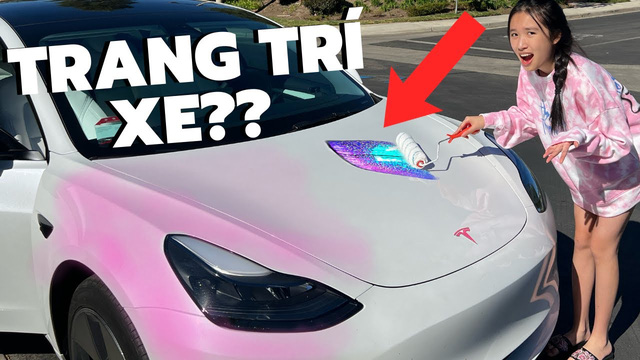 Vừa nhận Tesla Model 3 được vài ngày, richkid Việt 16 tuổi đã tự mình trang trí cho xế hộp bớt đơn điệu - Ảnh 1.