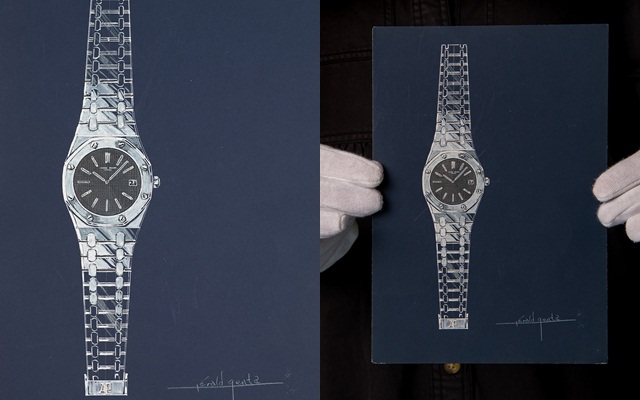 Đấu giá bản vẽ sơ khai đồng hồ Audemars Piguet Royal Oak được hơn 610.000 USD - Ảnh 1.