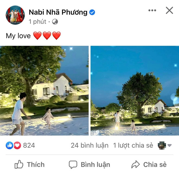 Nhã Phương khoe khoảnh khắc Trường Giang nô đùa với con gái, hé lộ sương sương cơ ngơi bạc tỷ ở vùng ngoại ô - Ảnh 1.