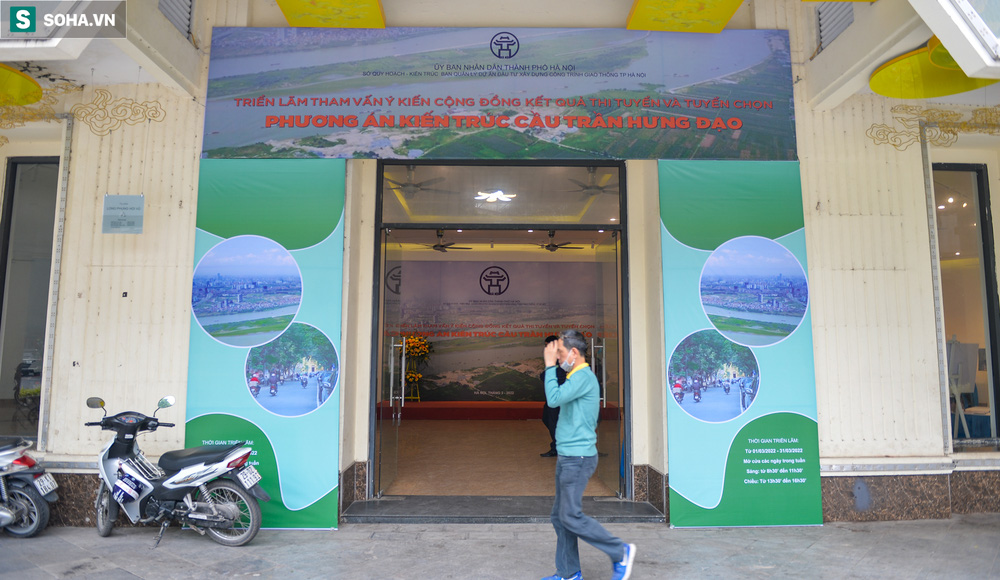 Các mẫu thiết kế khủng cầu Trần Hưng Đạo 9.000 tỷ ở Hà Nội lần đầu được trưng bày - Ảnh 1. Các mẫu thiết kế khủng cầu Trần Hưng Đạo 9.000 tỷ ở Hà Nội lần đầu được trưng bày - Ảnh 1.