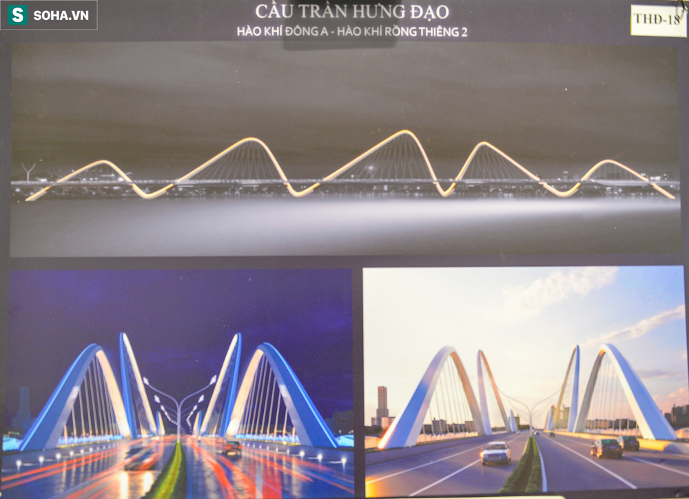Các mẫu thiết kế khủng cầu Trần Hưng Đạo 9.000 tỷ ở Hà Nội lần đầu được trưng bày - Ảnh 8. Các mẫu thiết kế khủng cầu Trần Hưng Đạo 9.000 tỷ ở Hà Nội lần đầu được trưng bày - Ảnh 8.