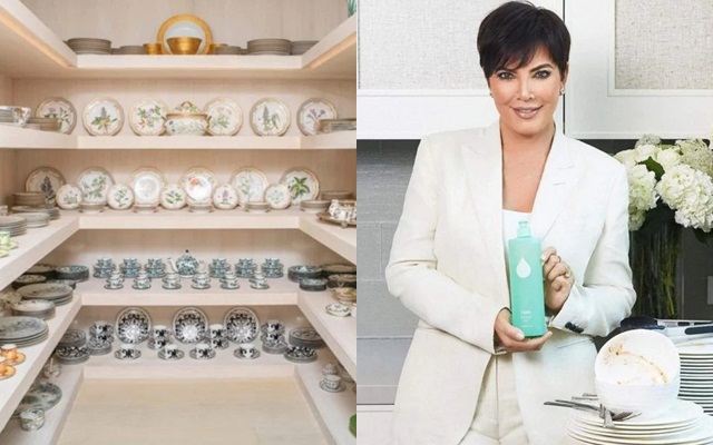 Bộ sưu tập chén đĩa Hermes, Gucci của mẹ Kim Kardashian gây sốt - Ảnh 1.