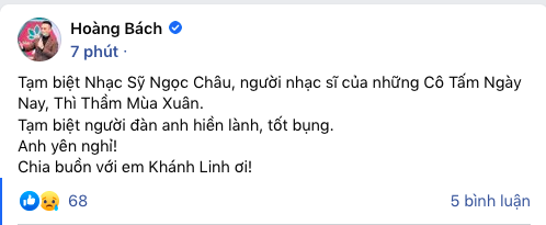 Nhạc sĩ Ngọc Châu - cha đẻ ca khúc Thì Thầm Mùa Xuân đã qua đời vào sáng nay, loạt sao Việt xót thương gửi lời tiễn biệt - Ảnh 4.