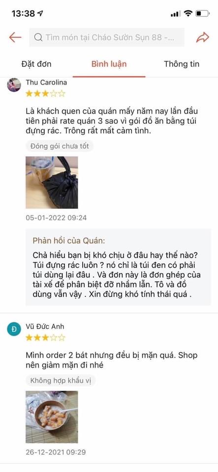 Ngỡ ngàng trước thái độ của chủ quán cháo sườn nổi tiếng Hà Nội: Đốp chát tay đôi với khách trên ứng dụng online, đuổi khách tiễn vong, chê khách luyên thuyên, rảnh - Ảnh 5.