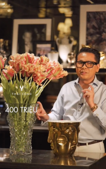Thái Công chỉ cách trưng hoa với giá hơn 400 triệu sao cho sang nhưng lại khiến hội chị em chơi hoa “khóc thét” - Ảnh 2.