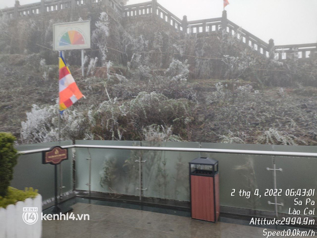  Băng giá bao phủ đỉnh Fansipan, cảnh tượng kỳ thú khiến du khách thích mê ngày cuối tháng Ba - Ảnh 5.