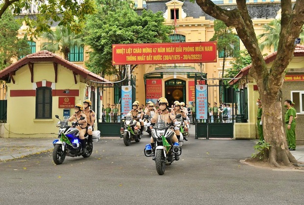  Công an Hà Nội ra quân đảm bảo an ninh cho SEA Games 31 - Ảnh 3.