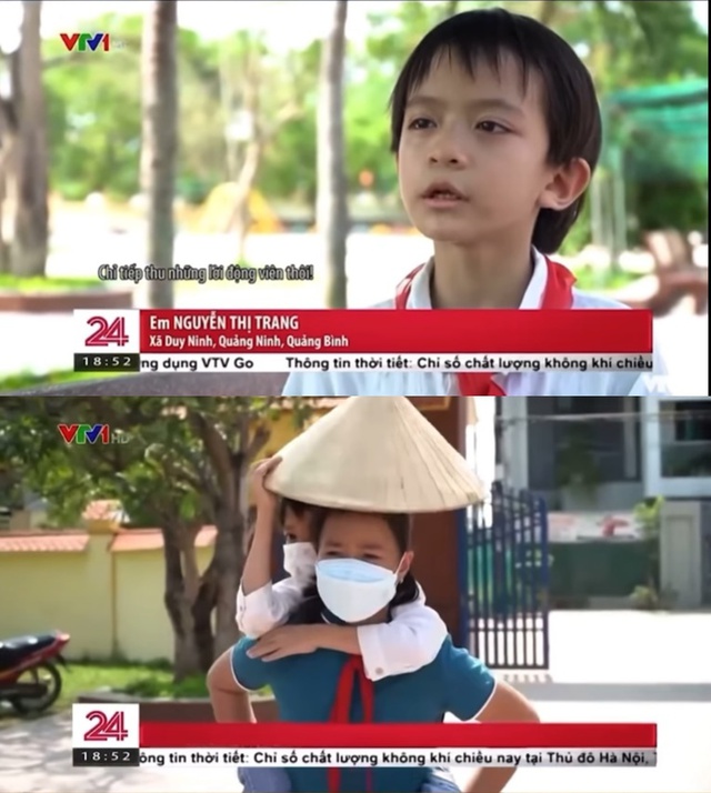 4 năm bé gái Quảng Bình cõng bạn tới trường: 1 em là Liên đội trưởng, 1 em thường xuyên đạt giải tiếng Anh trên Internet, Trạng nguyên Toán - Ảnh 1.