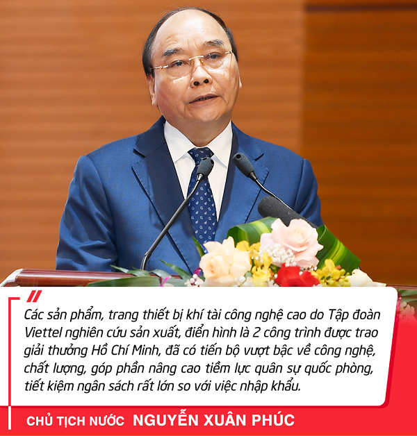 Chủ tịch nước: Hai công trình được trao giải thưởng Hồ Chí Minh của Viettel góp phần nâng cao tiềm lực quân sự quốc phòng - Ảnh 1.